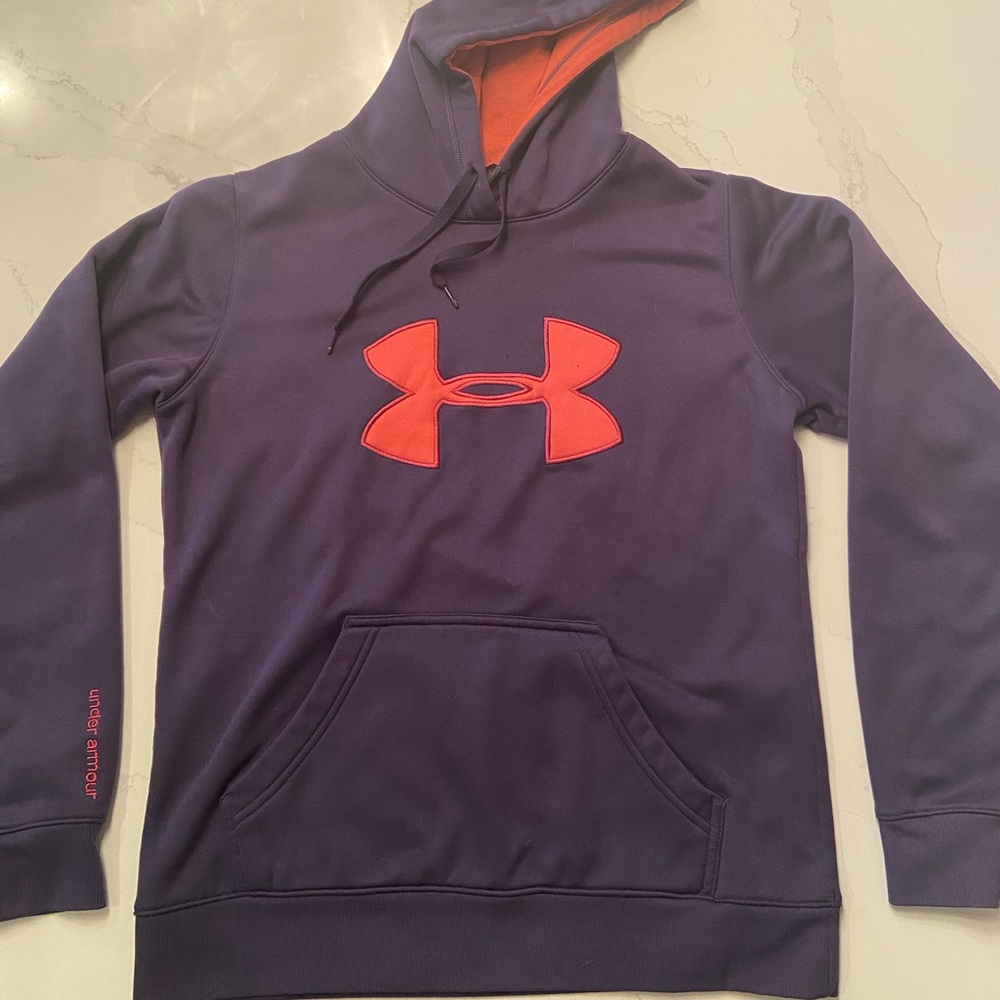 Purple Under Armour Pullover Hoodie